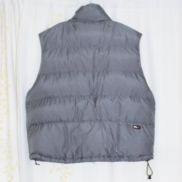 RLX Ralph Lauren Polo Sport Gray Down Hooded Zip Puffer Vest Men's XXL - Picture 2 of 14